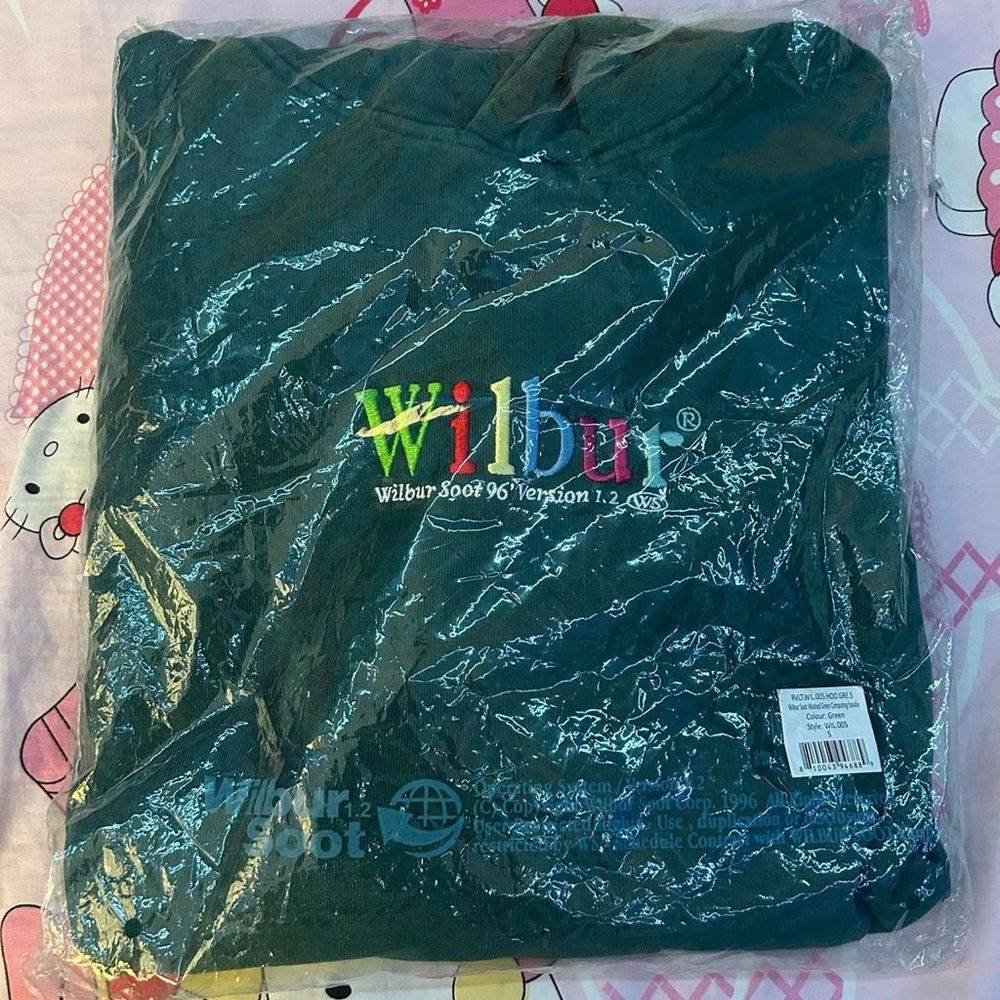 Wilbur Soot Misprint Green Color Embroidered Hoodie!